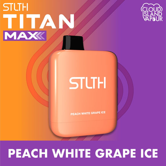 Stlth Titan Max/Peach White Grape Ice/50k Orleans Vape