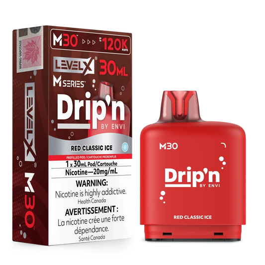 Level X M series CHERRY CLASSIC ICE Drip’n 30ml 120K pod Orleans Vape