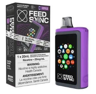 GLACIAL GRAPE - FEED SYNC - 25k Puffs Disposable Vape Orleans Vape