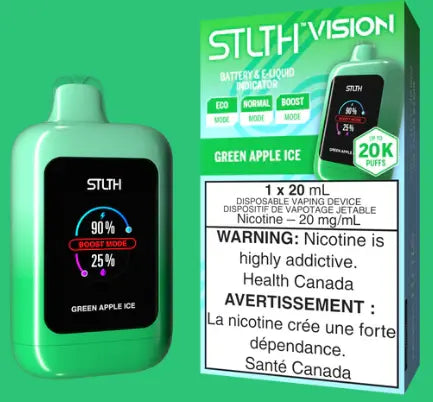 STLTH Vision 20K - Green Apple Ice Orleans Vape