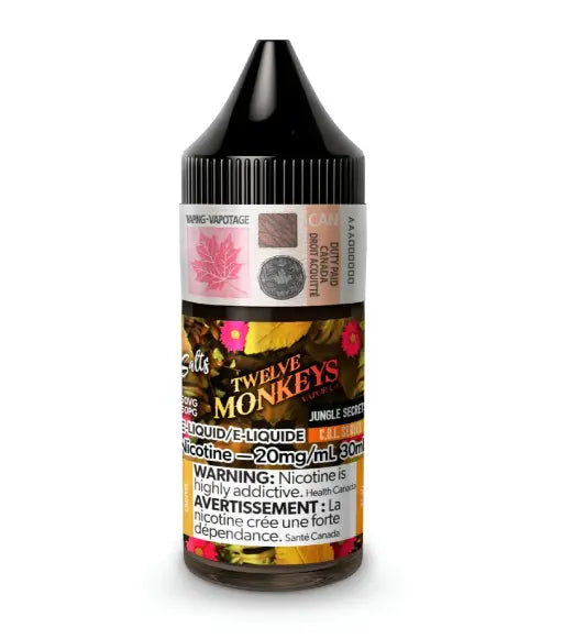 Twelve Monkeys - Jungle Secrets (Salt 30mL) - Orleans Vape