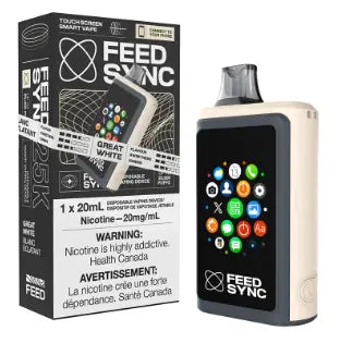 GREAT WHITE - FEED SYNC - 25k Puffs Disposable Vape Orleans Vape