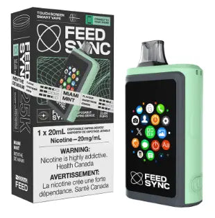 MIAMI MINT - FEED SYNC - 25k Puffs Disposable Vape Orleans Vape