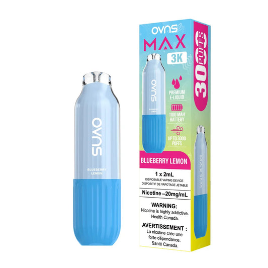 Ovns Max Blueberry Lemon 3K Orleans Vape