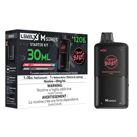 WEEKEND WATERMELON Level X M Starter Kit | 30ml Orleans Vape