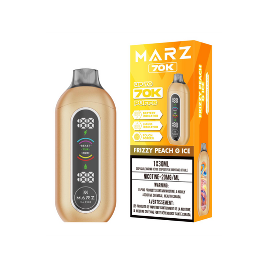 Frizzy Peach G Ice Marz 70K Orleans Vape