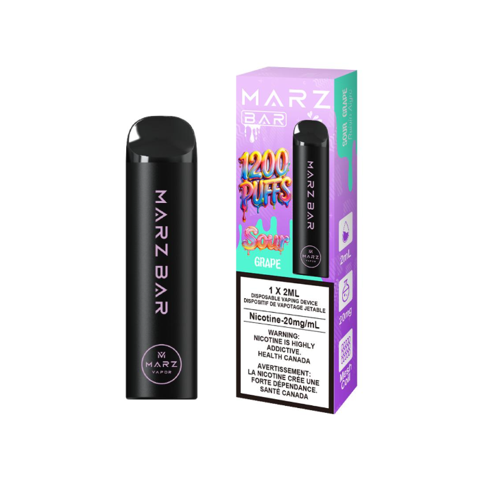Marz bar 1200 sour Grape Orleans Vape