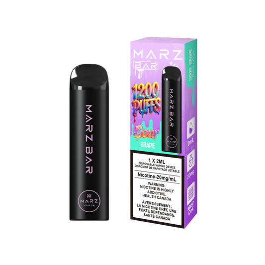 Marz bar 1200 sour Grape Orleans Vape