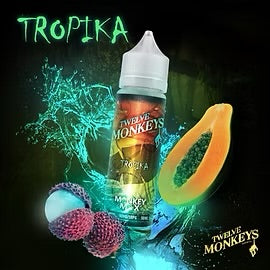 12 monkeysx Flavour beast e liquid Tropika LycheexPassionfruitxPapaya Orleans Vape