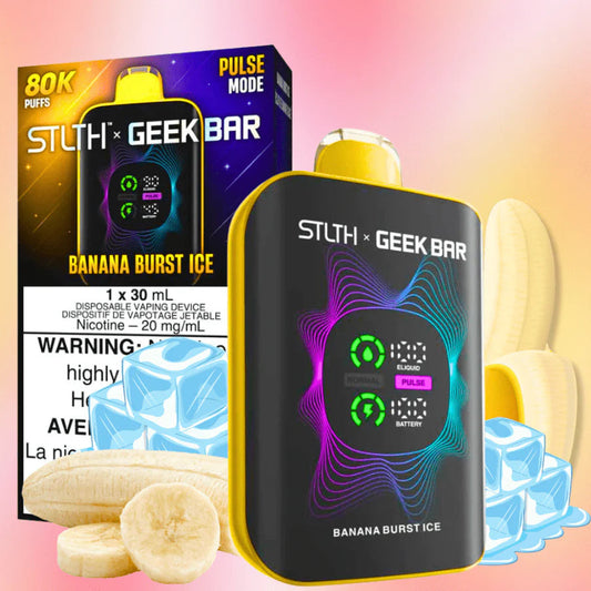 StlthXGeekbar Banana Burst Ice 80k puffs Orleans Vape