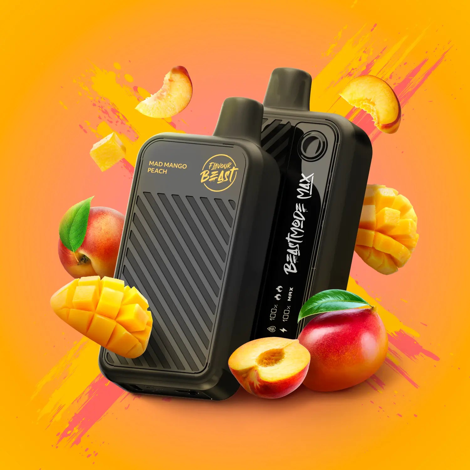 Flavour Beast Beast Mode Max 18K Disposable - Mad Mango Peach 20MG - Orleans Vape