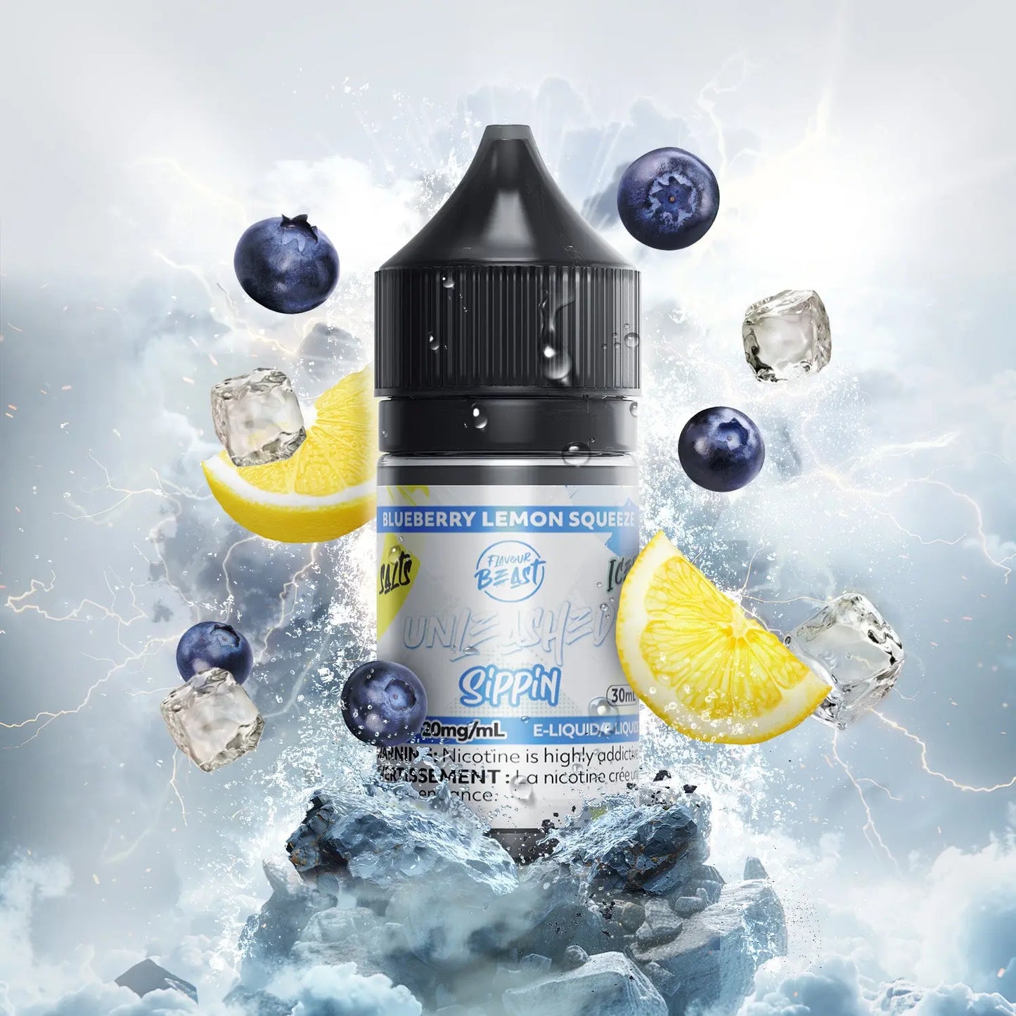 Flavour Beast E-Liquid - Unleashed - Epic Blue Razz Lemon 20mg My Store