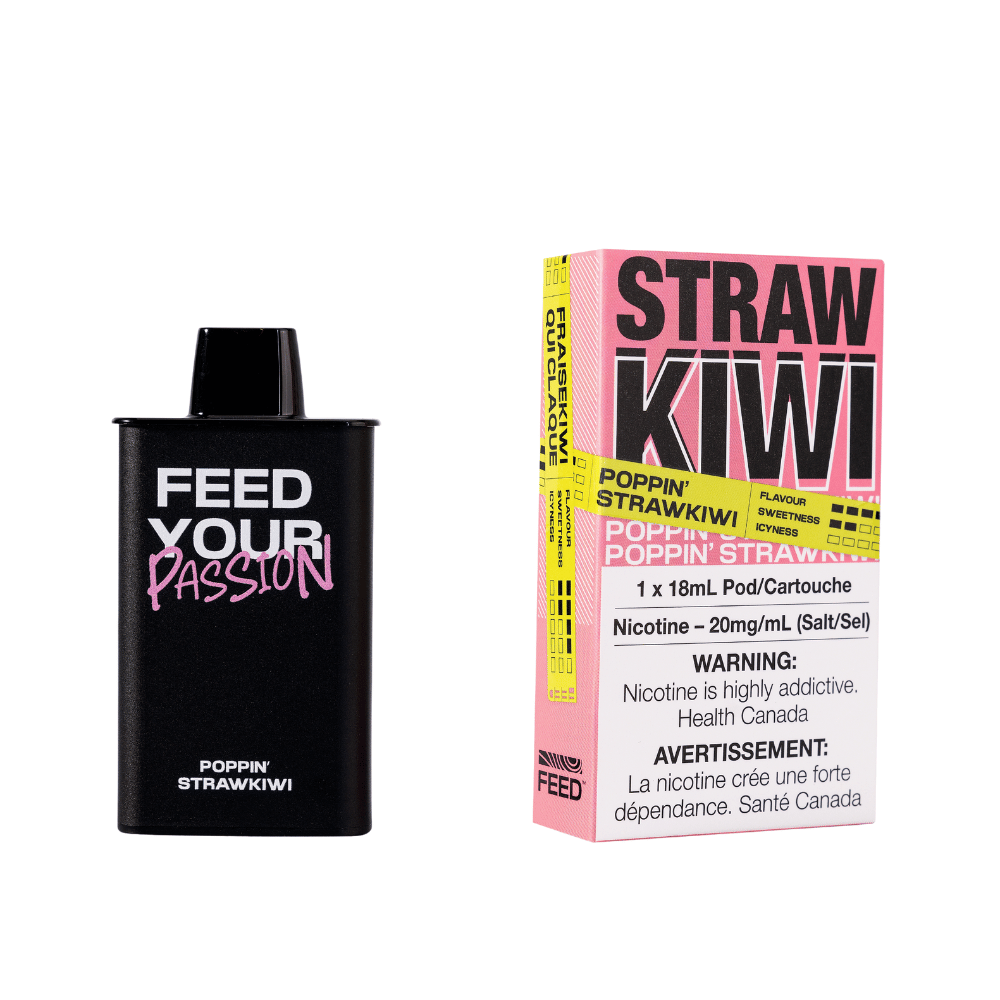 POPPIN' STRAW'KIWI - FEED 9000 Puffs Orleans Vape