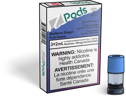 Z pod - Blueberry Dragon Fruit Guava Orleans Vape