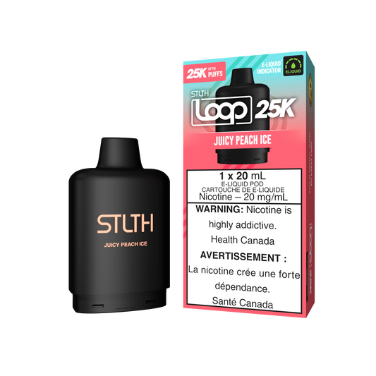 STLTH loop Juicy Peach Ice 25k Orleans Vape