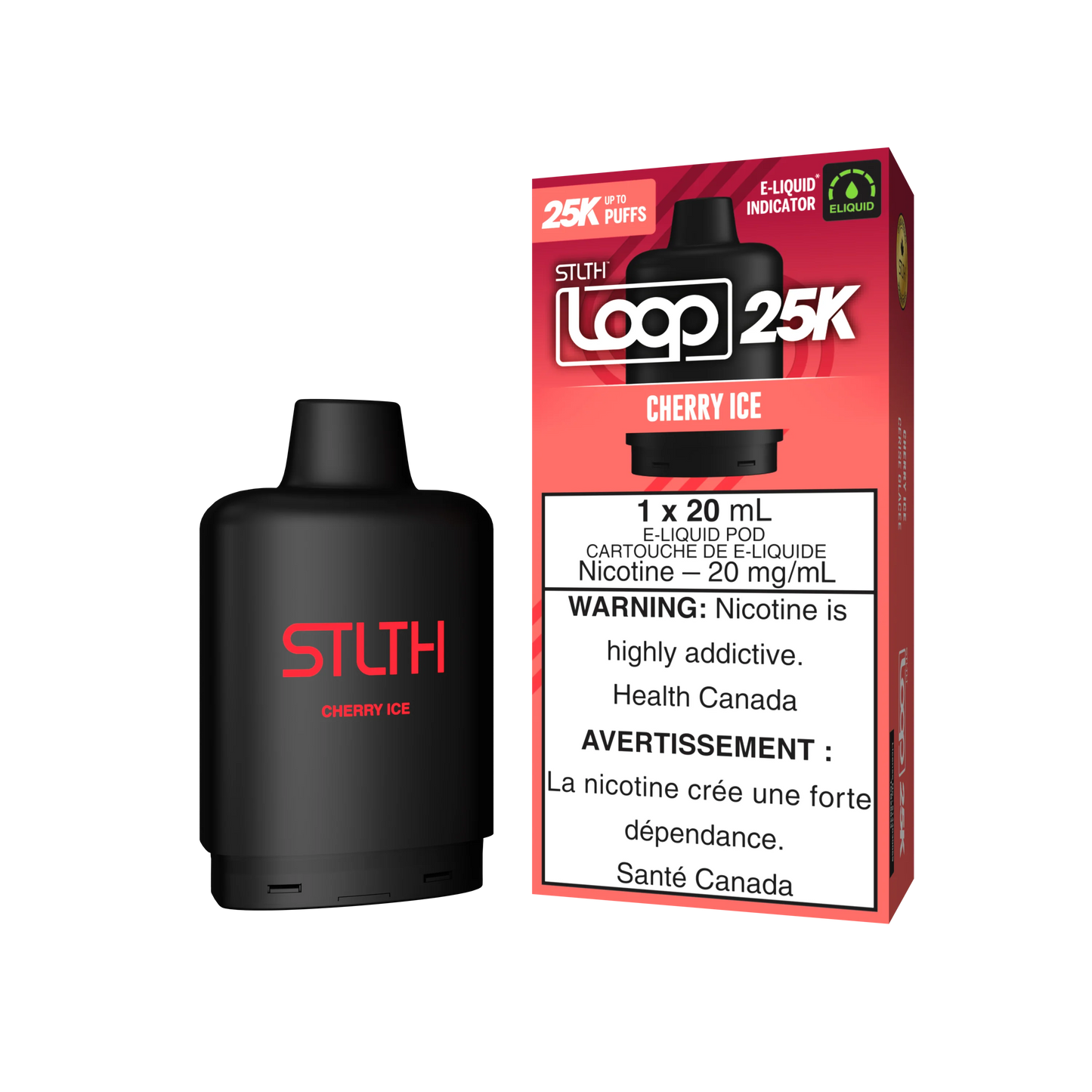 Stlth loop Cherry Ice 25k Orleans Vape