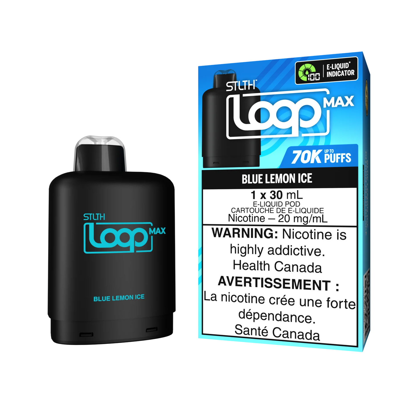 Blue Lemon Ice Stlth Loop Max 70K Orleans Vape