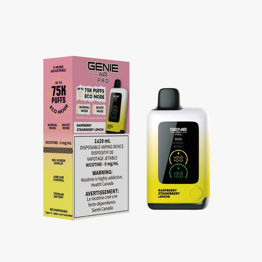 Raspberry Strawberry Lemon Genie 0 Nicotine 75K Orleans Vape