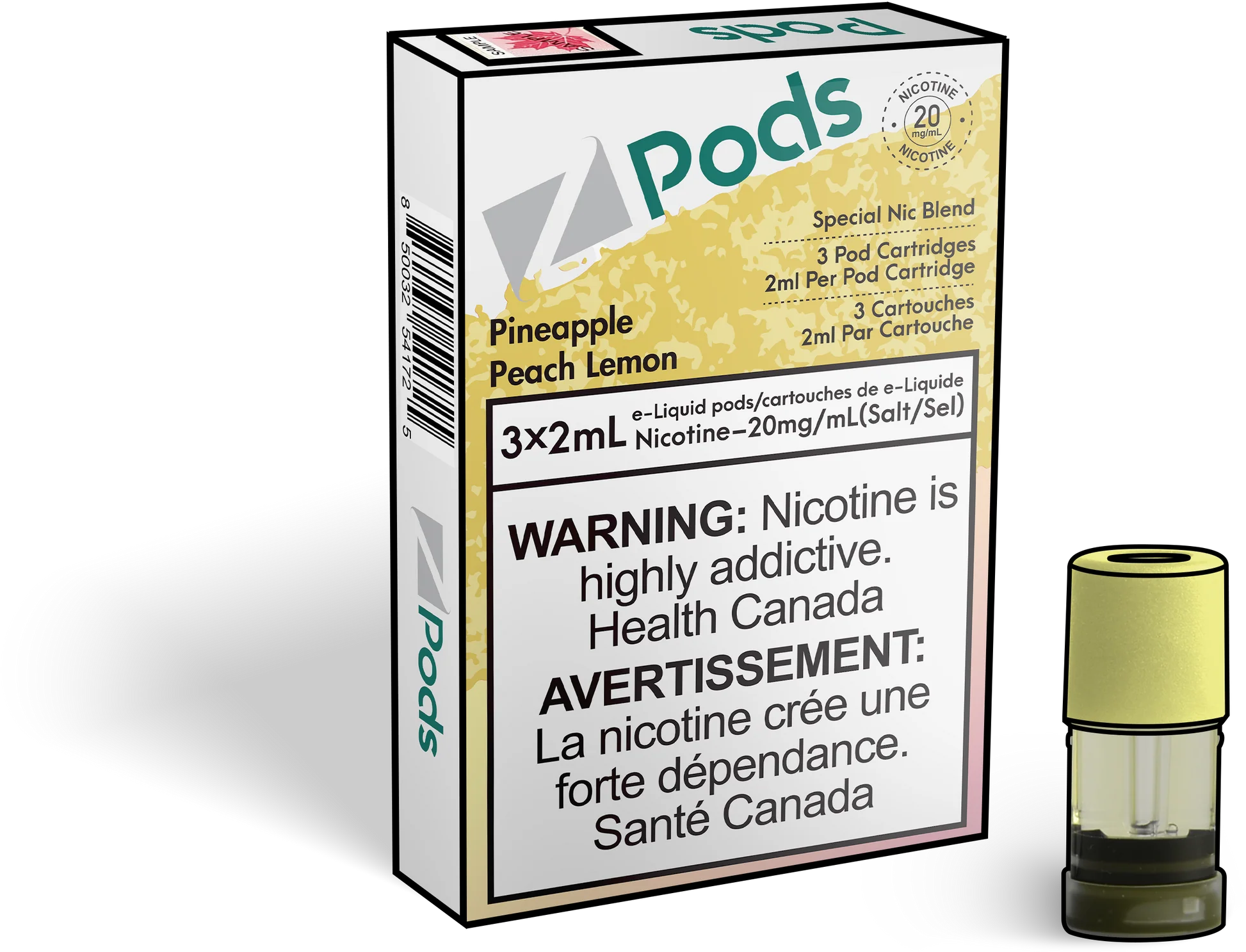 Z Pod Pineapple Peach Lemon 3x2ml Orleans Vape