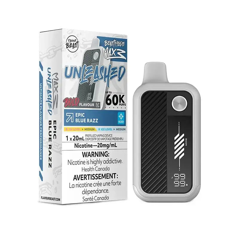Flavour Beast Max 3 epic blue razz 60K Orleans Vape