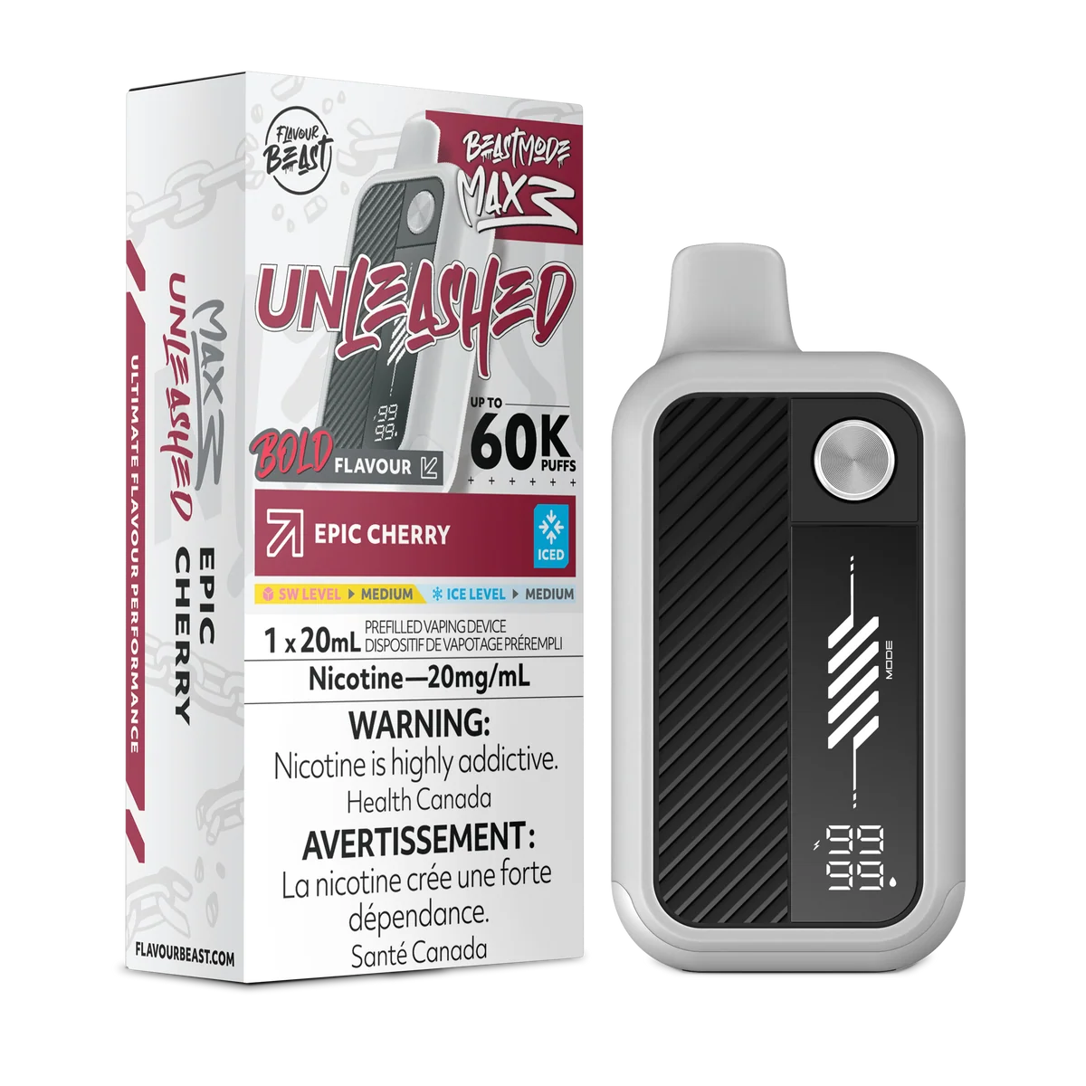 Flavour Beast Max 3 Epic Cherry 60K Orleans Vape
