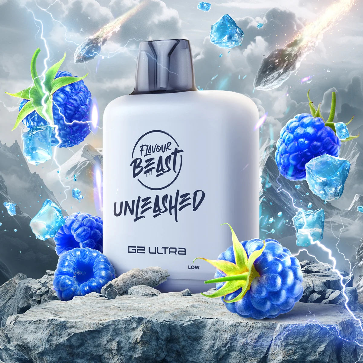 Level X M series Unleashed EPIC BLUE RAZZ 30ml 120K pod Orleans Vape