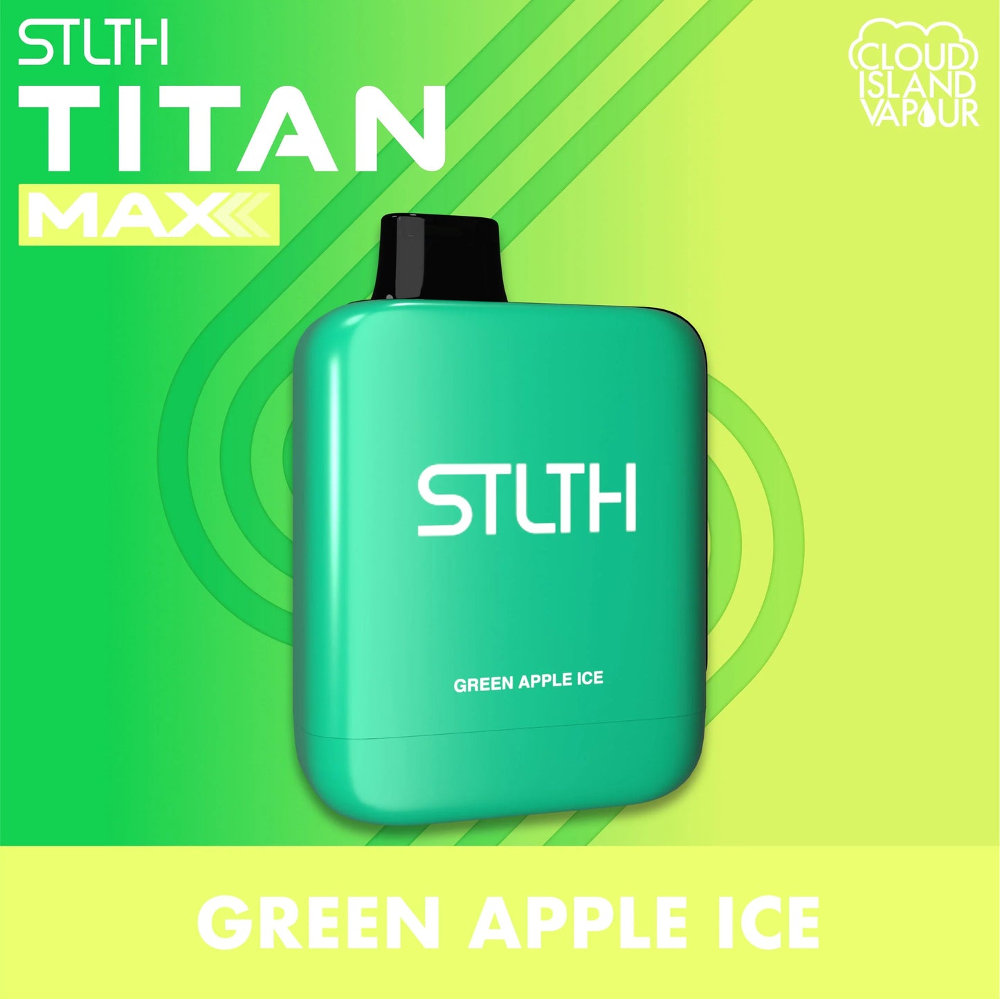 Stlth Titan Max 50k Green apple ice Orleans Vape