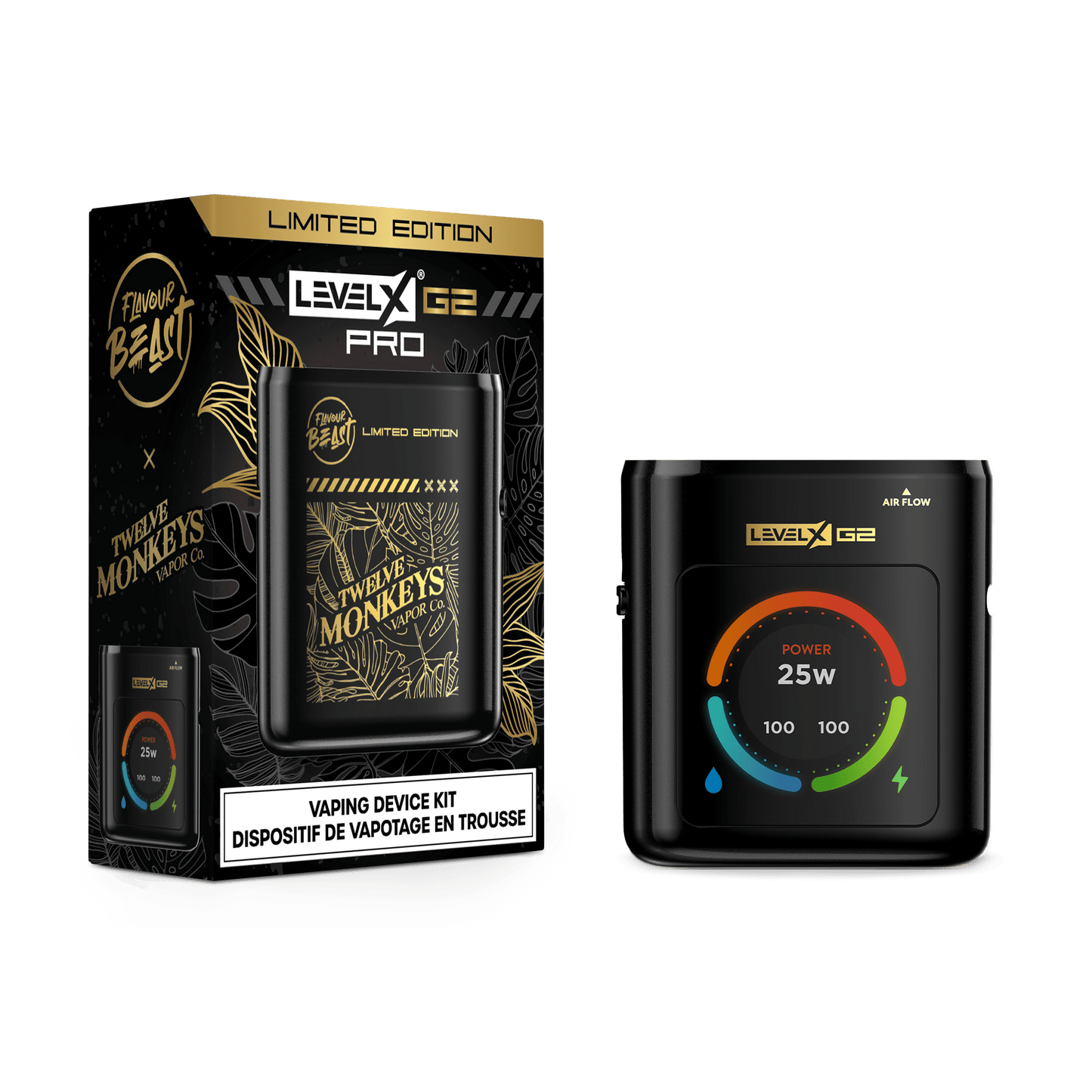 Levelx G2pro device kit 12 monkeys edition Orleans Vape