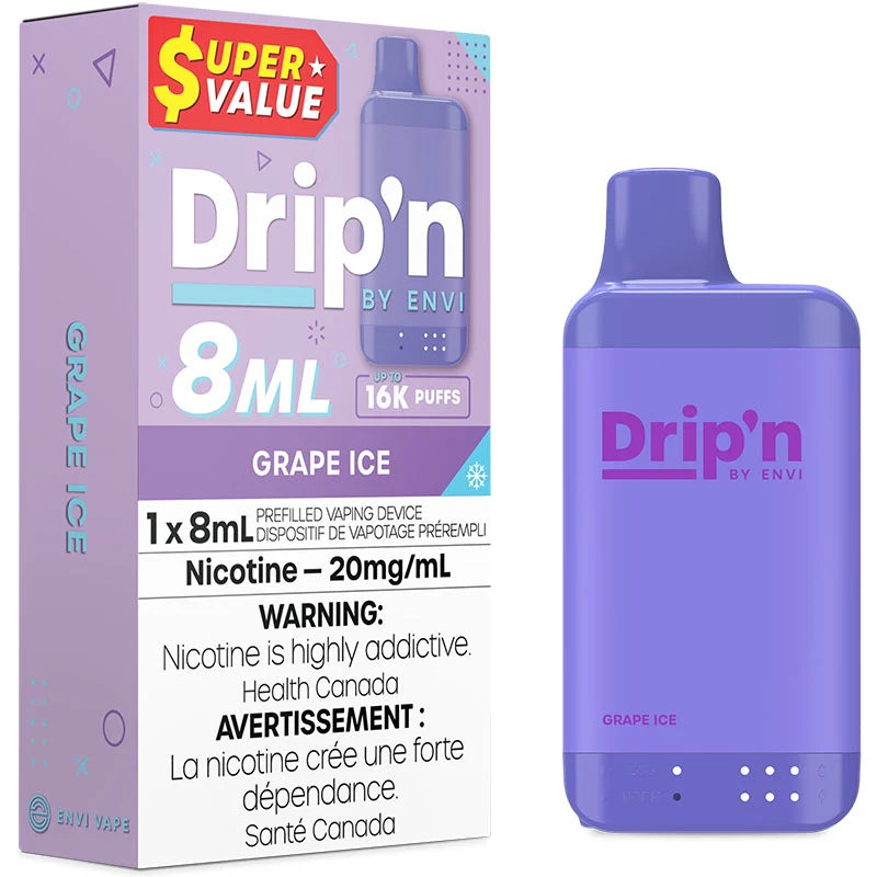 Drip’n 16k Grape Ice Orleans Vape