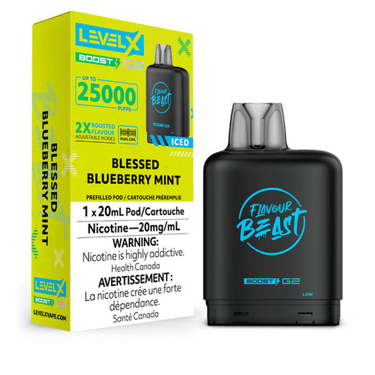 Level X 25k Blessed Blueberry Mint Orleans Vape