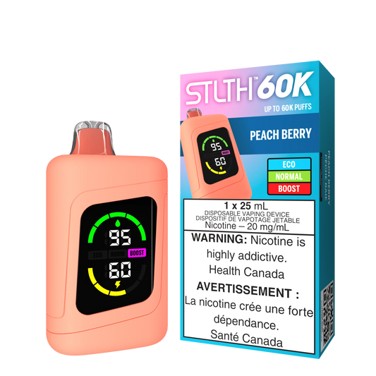 Stlth 60K Peach Berry Orleans Vape