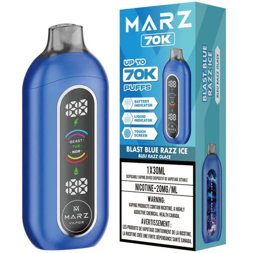 Marz 70K Blast Blue Razz Ice