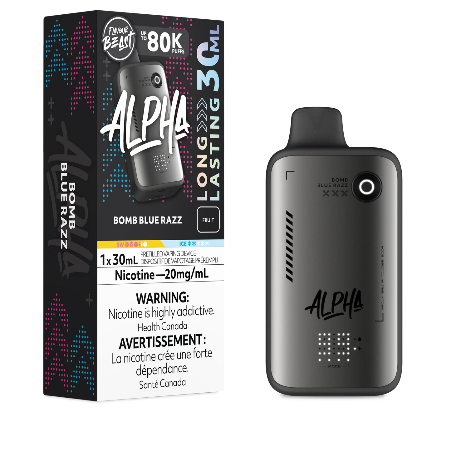 Flavour Beast BOMB BLUE RAZZ 80K Orleans Vape
