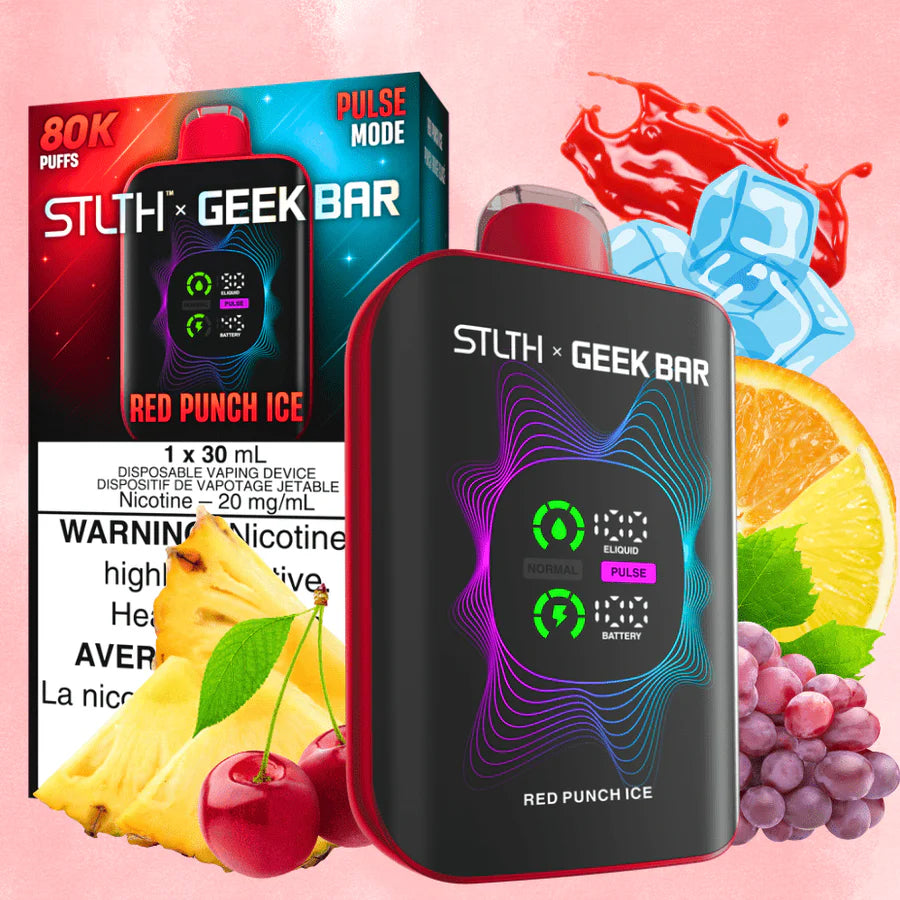 Stlth x Geek Bar RED PUNCH ICE 80K Orleans Vape