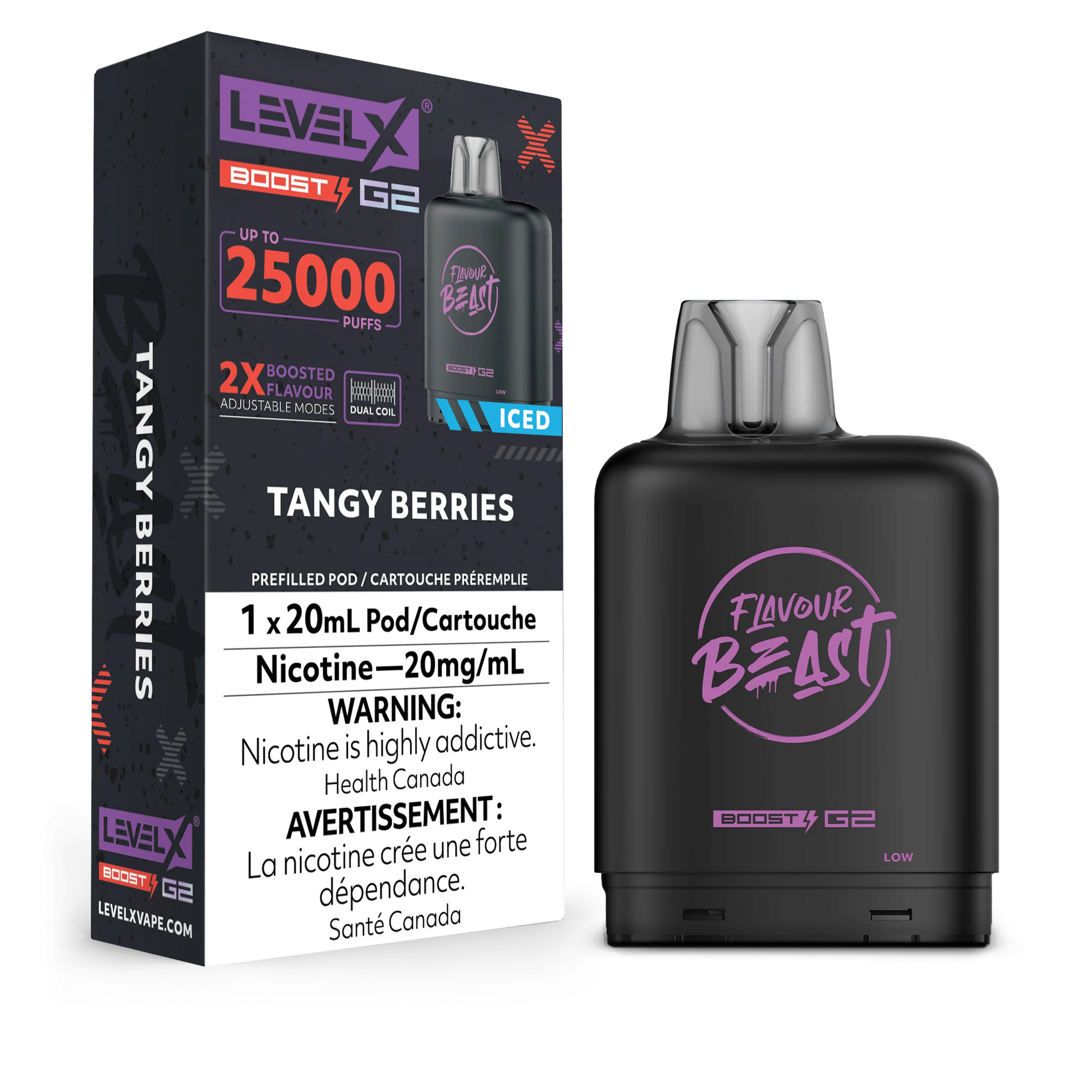 Level X G2 Ultra 50K TANGY BERRIES Orleans Vape