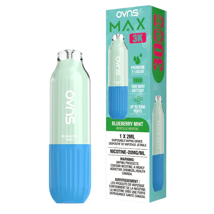 Ovns Max 3000 BLUEBERRY MINT Orleans Vape