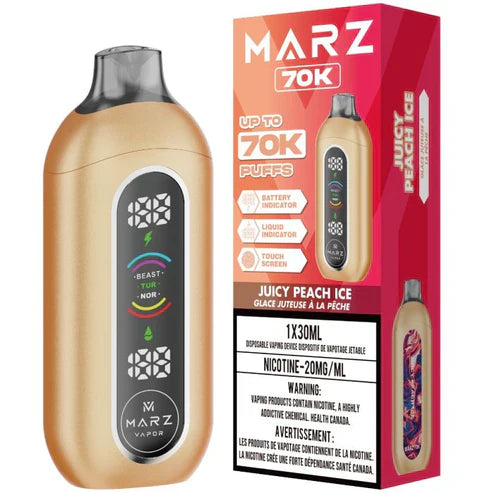 Marz 70K JUICY PEACH ICE Orleans Vape
