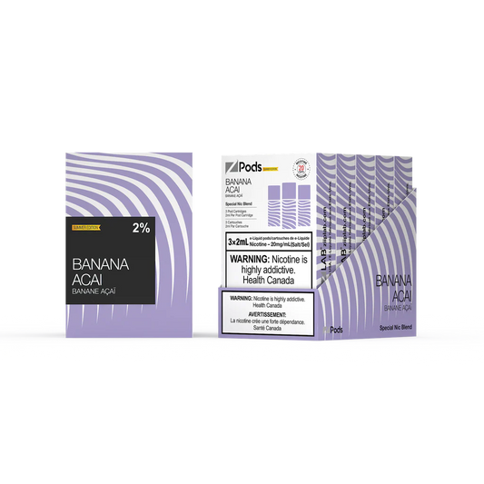 Z PODS Banana ACAI | 3x2ml Orleans Vape