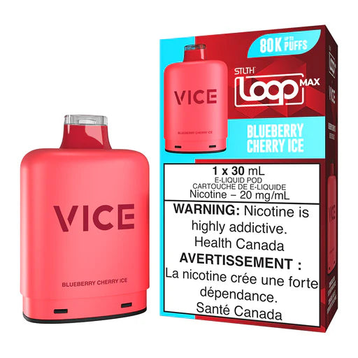 STLTH x VICE Loop Max BLUEBERRY CHERRY ICE 80k Orleans Vape