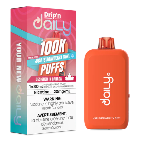 Drip’n Daily JUST STRAWBERRY KIWI 100K Orleans Vape