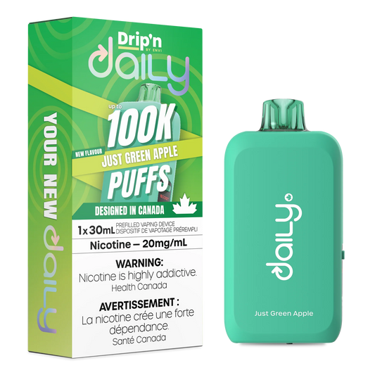 Drip’n Daily JUST GREEN APPLE 100K Orleans Vape
