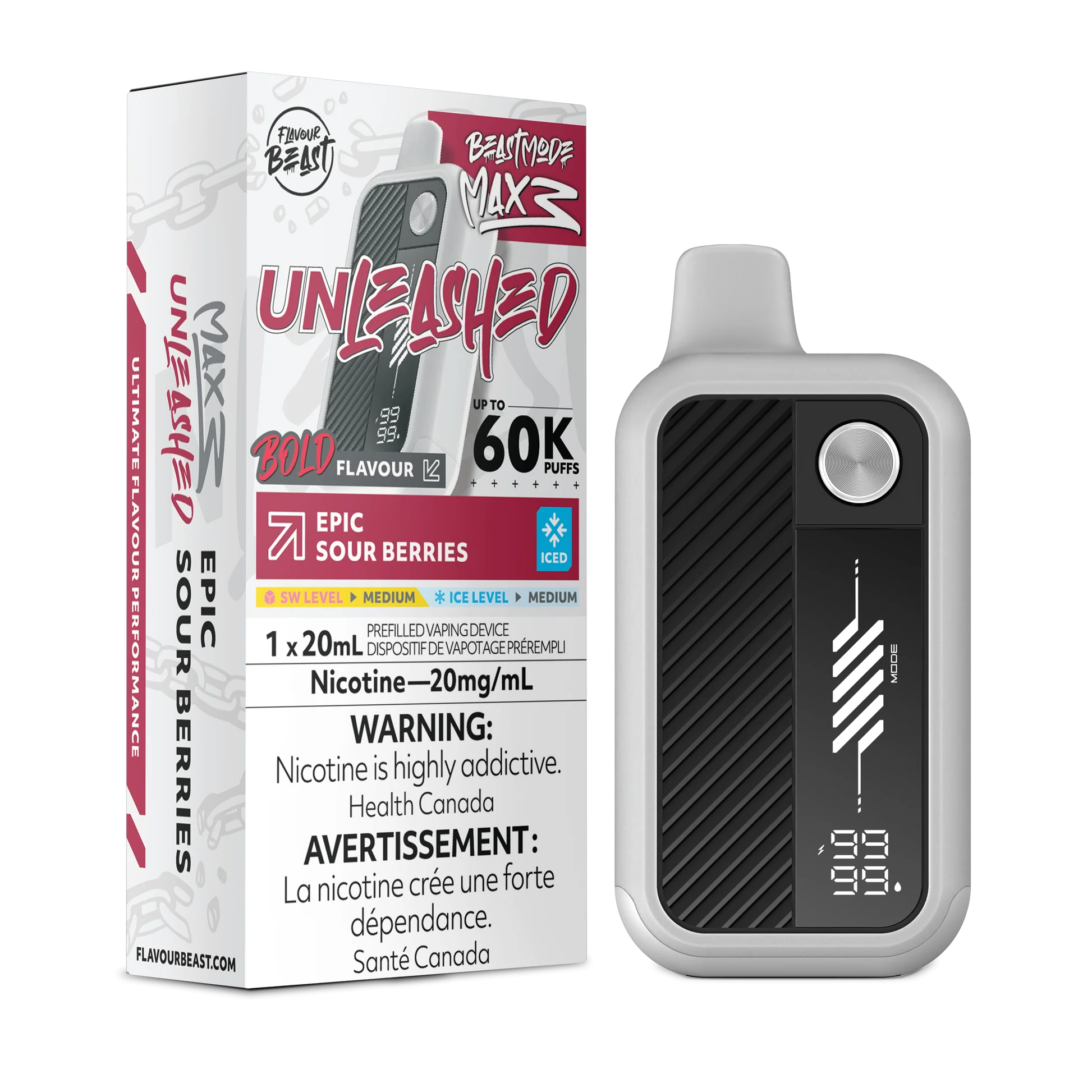 Beast Mode Max 3 Unleashed EPIC SOUR BERRIES Orleans Vape