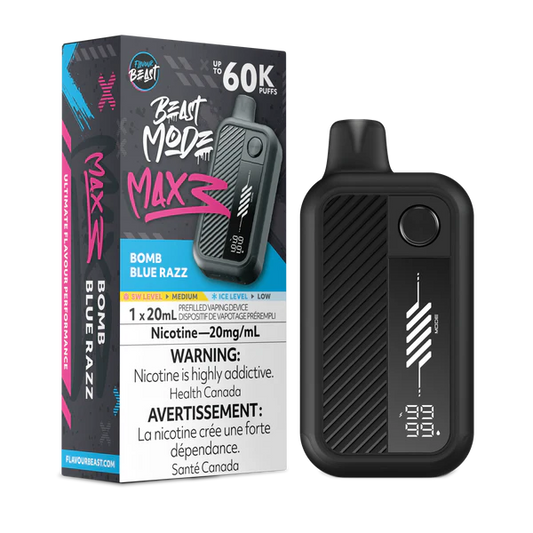 Beast Mode Max 3 BOMB BLUE RAZZ 60K Orleans Vape