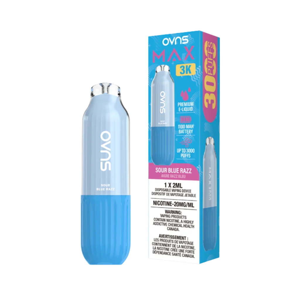 OVNS Max SOUR BLUE RAZZ 3K Orleans Vape