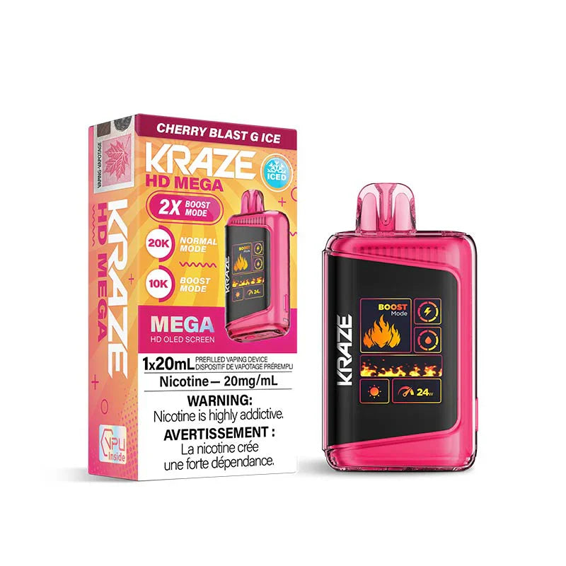 Kraze Mega X CHERRY BLAST G ICE Orleans Vape