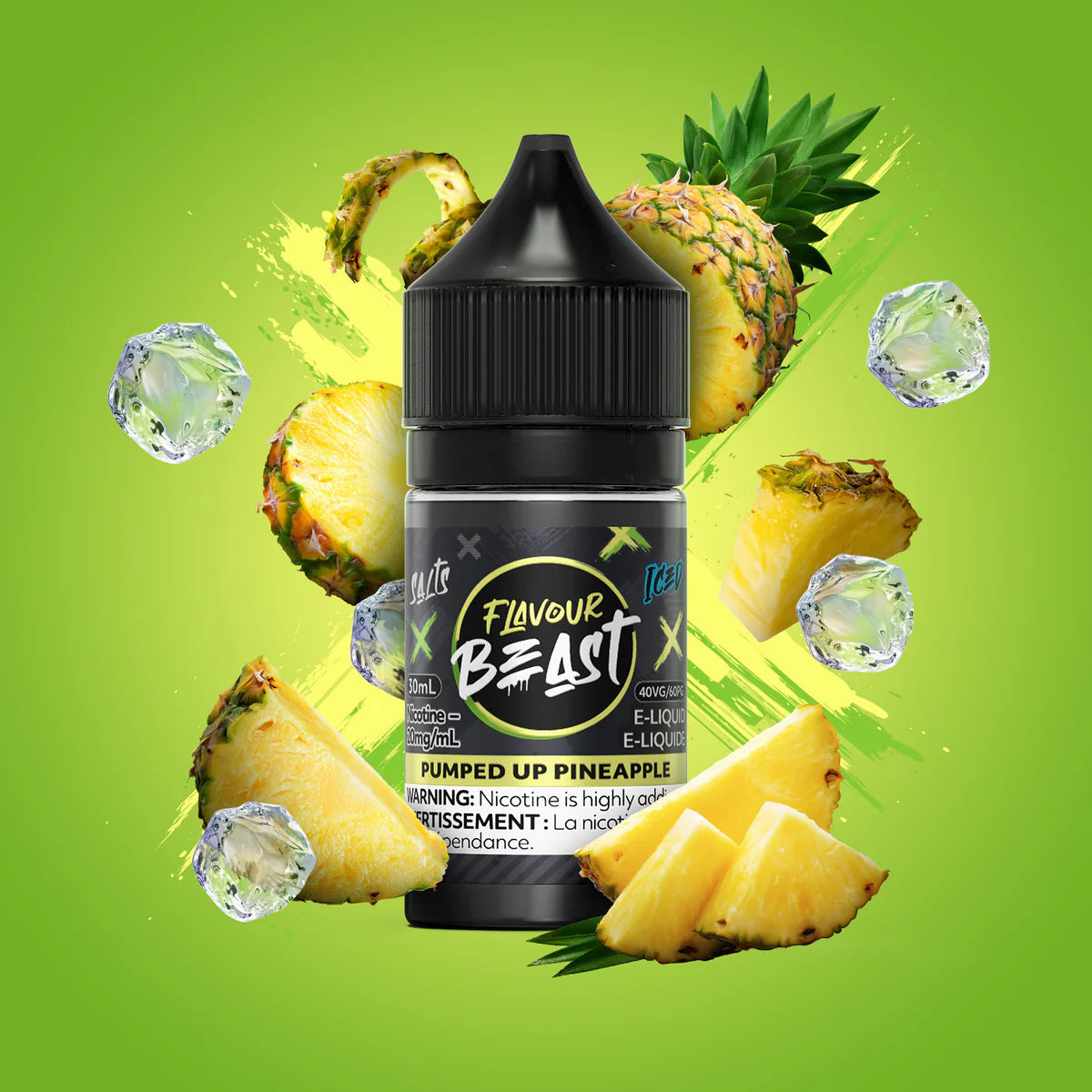 Pumped Up Pineapple flavour beast eliquid 30ml Orleans Vape