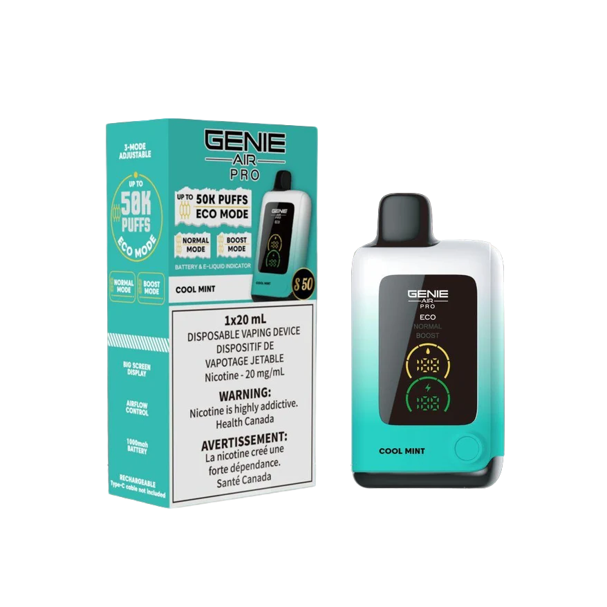 Genie Air Pro COOL MINT       0 Zero Nicotine 75K Orleans Vape