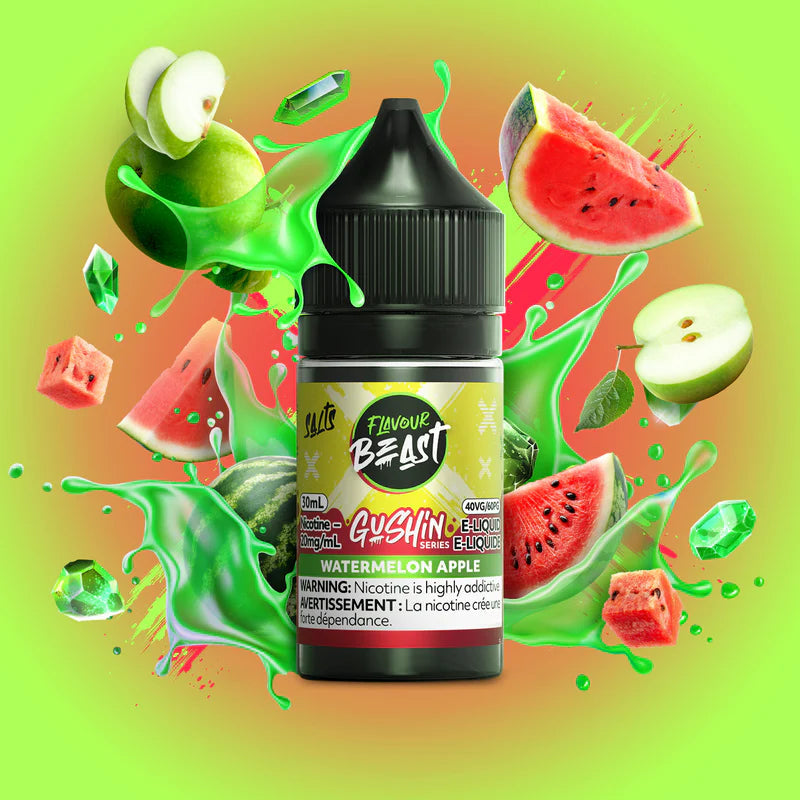 E liquid Flavour Beast Gushin WATERMELON APPLE Orleans Vape