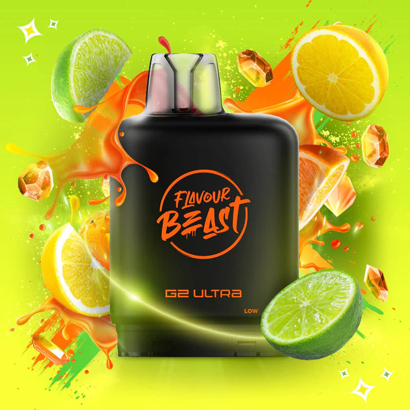 Flavour Beast Level X 50K S.ORANGE LIME PODS Orleans Vape