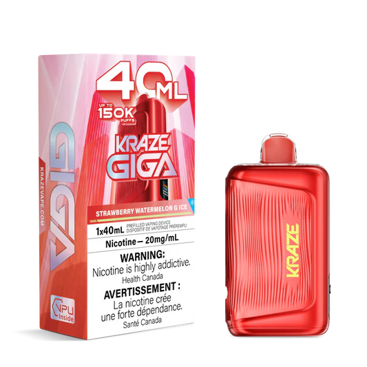 Kraze GIGA STRAWBERRY WATERMELON G ICE| 40ML | Orleans Vape
